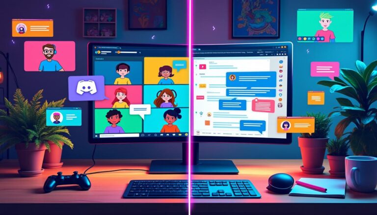découvrez notre comparatif détaillé entre discord et slack, deux plateformes incontournables pour la collaboration en ligne. explorez les avantages, les fonctionnalités et les inconvénients de chaque outil afin de choisir celui qui répond le mieux à vos besoins de communication et de travail d'équipe.