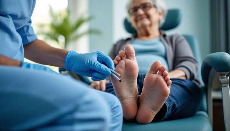 découvrez l'importance des soins de pédicurie dans la prévention du diabète pour les seniors et leur impact sur l'assurance santé dédiée.