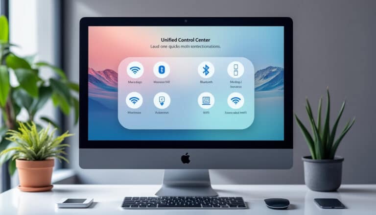 le centre de contrôle unifié permet une activation rapide et simplifiée des connexions sans fil sur votre ordinateur mac, optimisant ainsi votre expérience utilisateur.