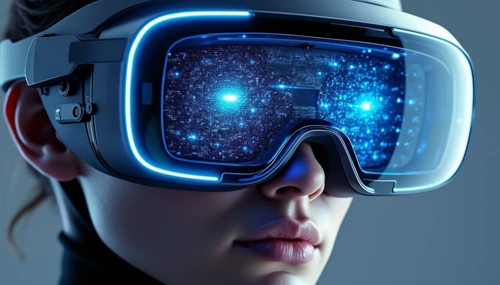 découvrez comment la miniaturisation des écrans à très haute densité améliore l'affichage holographique dans le casque de réalité augmentée d'apple, offrant une expérience immersive inédite.